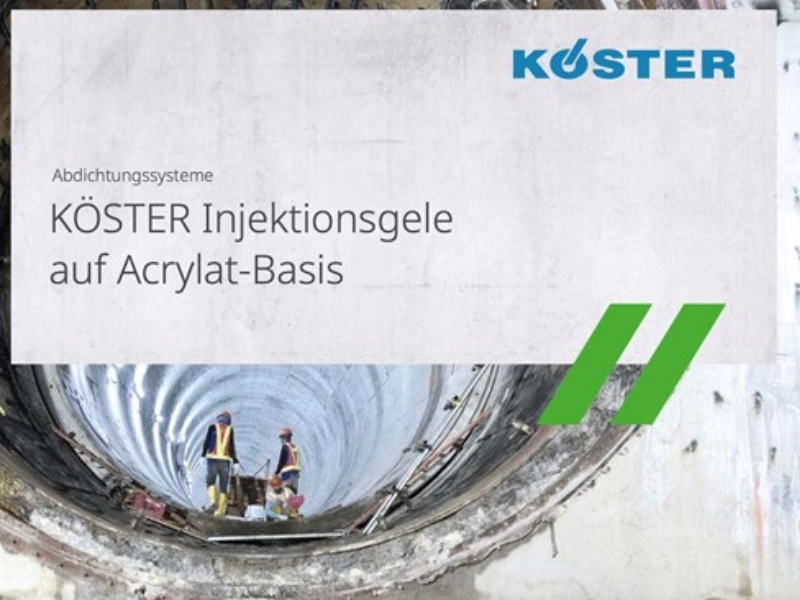 L&rsquo;avenir de l&rsquo;étanchéité : l&rsquo;injection de voile avec KÖSTER Injection Gel G4
