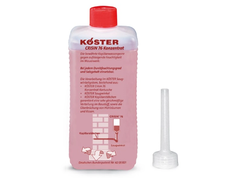 saturation capillaire sans pression avec KÖSTER Crisin 76 Concentrate