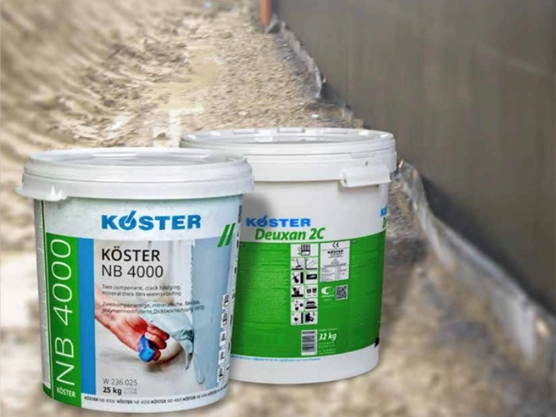 Étanchéité extérieure de cave même à basse température, avec KÖSTER NB 4000